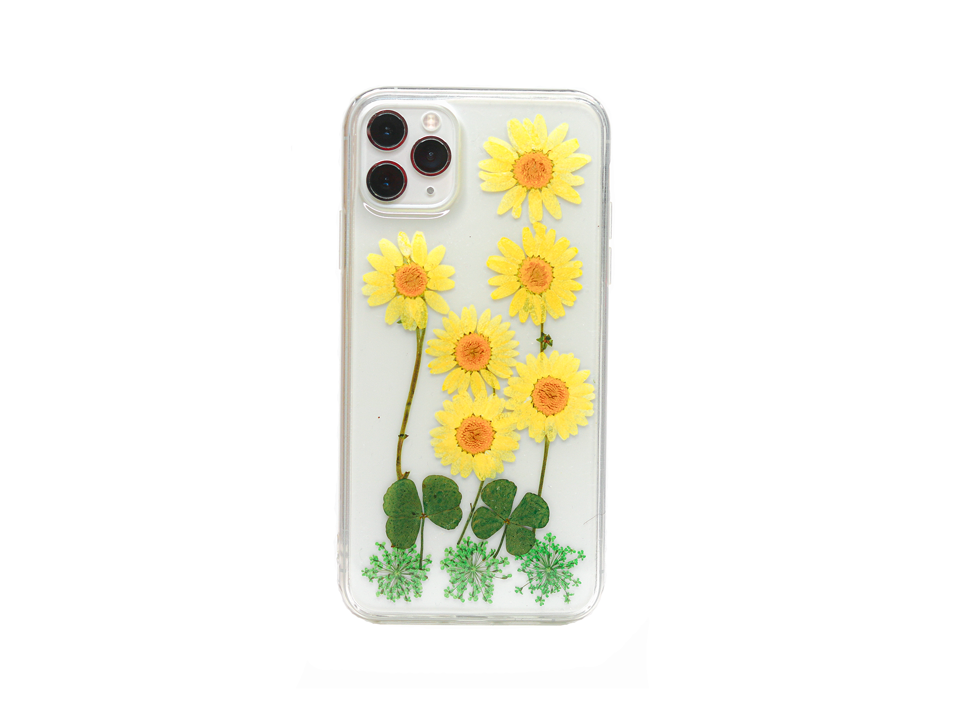 Real Pressed Yellow Daisies Phone Case, Sunflowers, Samsung Galaxy S10 S9 S8 S7, iphone case, iPhone SE 5 6 6s 7 8 plus x xr xs 11 12 13 pro max case