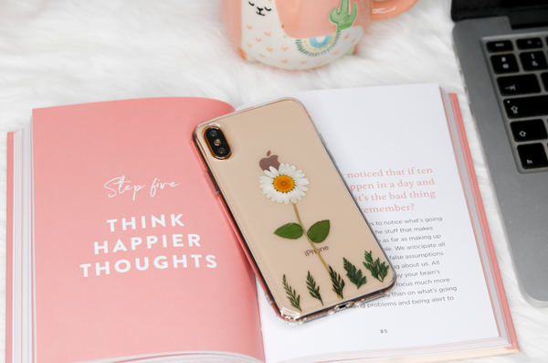 Real Pressed Daisy Phone Case, Dried Flowers Case, Samsung Galaxy S10 S9 S8, iphone case, iphone  SE 5 6 6s 7 8 plus x xr xs 11 12 pro max case