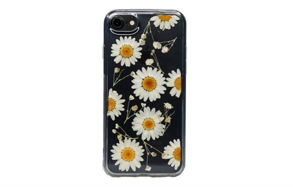Real Pressed Daisies Phone Case, Dried Flowers Case, Samsung Galaxy S10 S9 S8, iphone case, iphone 6 6s 7 8 plus x xr xs 11 12 13 pro max case
