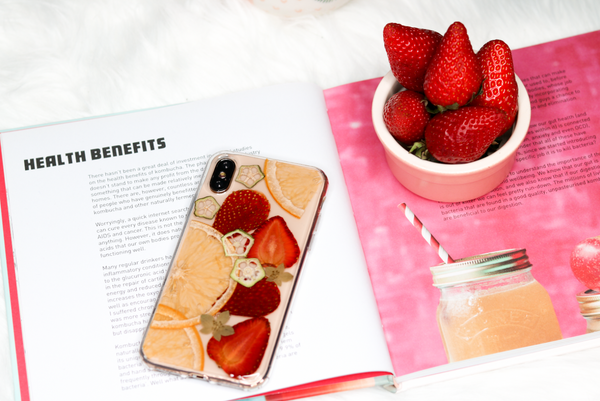 Real Oranges & Strawberries Case, Dried Fruits Case, iPhone case, iphone 6 6s 7 8 plus x xr xs 11 12 13 pro max case